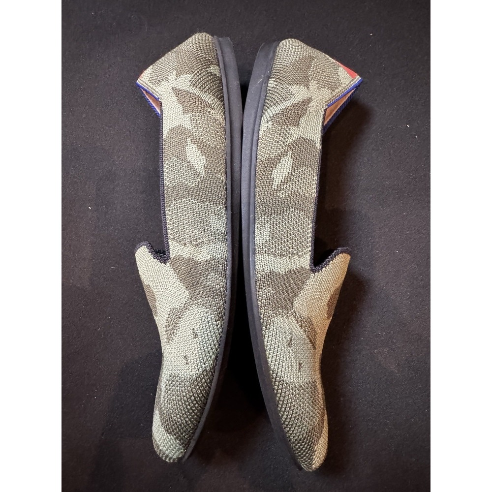 Rothy's The Loafer Womens 7.5 Green Camo Knit Slip On Flats Comfort Shoes - Picture 7 of 10